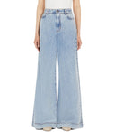 Max Mara Weekend Vega Light Blue Wide Leg Jeans