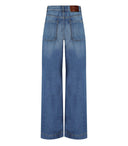 Max Mara Weekend Vega Light Blue Wide Leg Jeans
