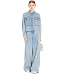 Max Mara Weekend Vega Light Blue Wide Leg Jeans