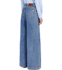 Max Mara Weekend Vega Light Blue Wide Leg Jeans