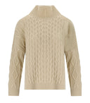 Max Mara Weekend Veneto Sand Turtleeck Jumper
