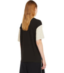 Max Mara Weekend Viterbo Beige 및 Black T 셔츠