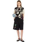 Max Mara Weekend Viterbo Beige 및 Black T 셔츠