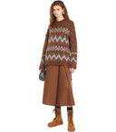 Max Mara Weekend Yen Brown Crewneck Springer
