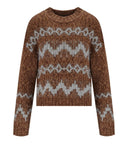 Max Mara Weekend Yen Brown Crewneck Springer