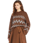 Max Mara Weekend Yen Brown Crewneck Springer