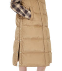 Max Mara Weekend Zimino Camel Sleeveless Down Jacket