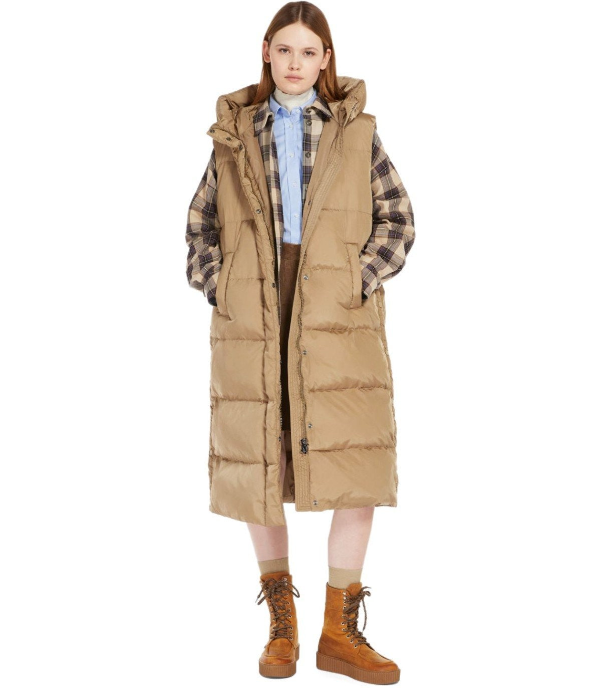 Max Mara Weekend Zimino Camel Sleeveless Down Jacket – Balardi