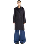 Max Mara Weekend Zum Blue Double Breasted Coat