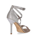 Michael Kors Astrid Glitter Silver Gold Heeled Sandal
