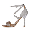 Michael Kors Astrid Glitter Silver Gold Heeled Sandal