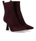 Michael Kors Clara Burgundy Heeled Ankle Boot