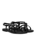 Michael Kors Darrington Black Flat Sandal