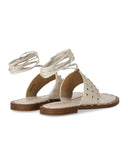 Michael Kors Jagger Cream Flat Sandal