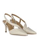 Michael Kors Jaida Cream Slingback Pumps