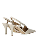Michael Kors Jaida Cream Slingback Pumps