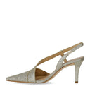 Michael Kors Jaida Gold Slingback Pumps
