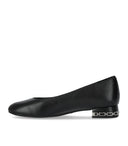 Michael Kors June Black Heeled Ballet Flat Shoe