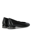 Michael Kors June Black Heeled Ballet Flat Shoe