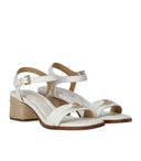Michael Kors Mandy White Heeled Sandal