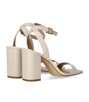 Michael Kors Merriam Cream Heeled Sandal