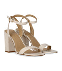 Michael Kors Merriam Cream Heeled Sandal
