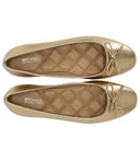 Michael Kors Nori Gold Ballett flacher Schuh