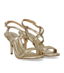 Michael Kors Veronica Gold Heeled Sandal