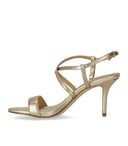 Michael Kors Veronica Gold Heeled Sandal