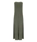 MM Max Mara Accento Khaki Verde Long Dress