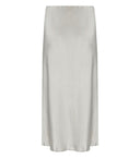 Mm Max Mara Alessio Silver Midi Skirt