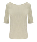 Mm Max Mara Caraibi Beige Blouse