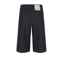 MM Max Mara Texas Blue Denim Effect Bermudas Shorts