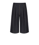MM Max Mara Texas Blue Denim Effect Bermudas Shorts