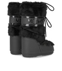 Moon Boot -pictogram Faux Fur Black Snow Boot