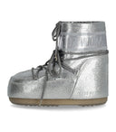 Moon Boot Icon Low Glitter Silver Snow Boot