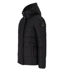 Moose Knuckles Mistaya Black Hooded Down Jacket