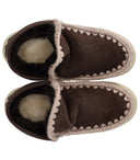 Mou Eskimo Bold Glitter Logo Mocha Sneaker