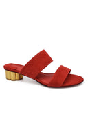 Salvatore Ferragamo zamszowe muły