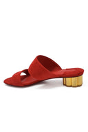 Salvatore Ferragamo zamszowe muły