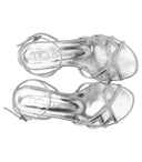 Ncub Stich Silver Flat Sandal