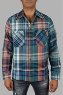 Camisa a cuadros de White White