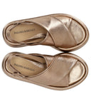 Paloma Barceló Basima Bronze Platform Sandal