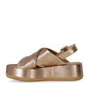 Paloma Barceló Basima Bronze Platform Sandal