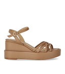 Paloma Barceló Nazaria Beige Wedge Sandal