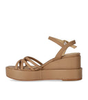 Paloma Barceló Nazaria Beige Wedge Sandal