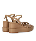 Paloma Barceló Nazaria Beige Wedge Sandal