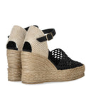 Palomitas Carina Black Wedge Epadrille