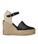 Palomitas Carina Black Wedge Epadrille