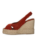 Palomitas Lucile Red Wedge Espadrille Sandal